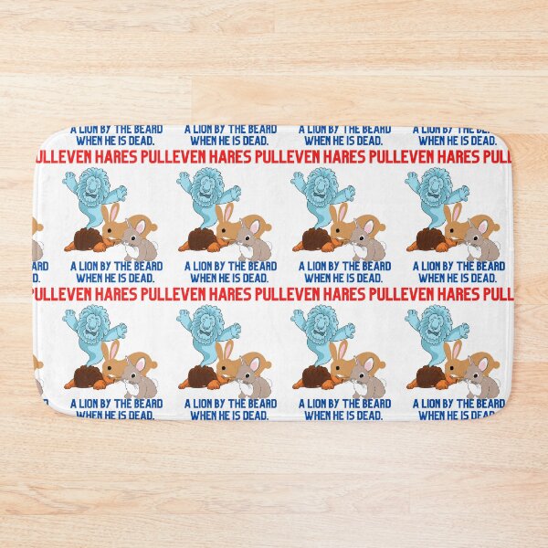 Item preview, Hares pull a beared lion by the beard   designed and sold by Hinny8.
