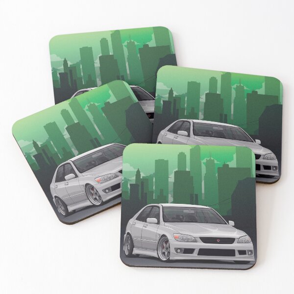 Item preview, Altezza rs200 illustration with cityscape background designed and sold by ArtyMotive.