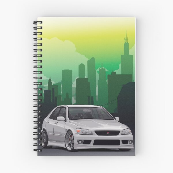 Item preview, Altezza rs200 illustration with cityscape background designed and sold by ArtyMotive.
