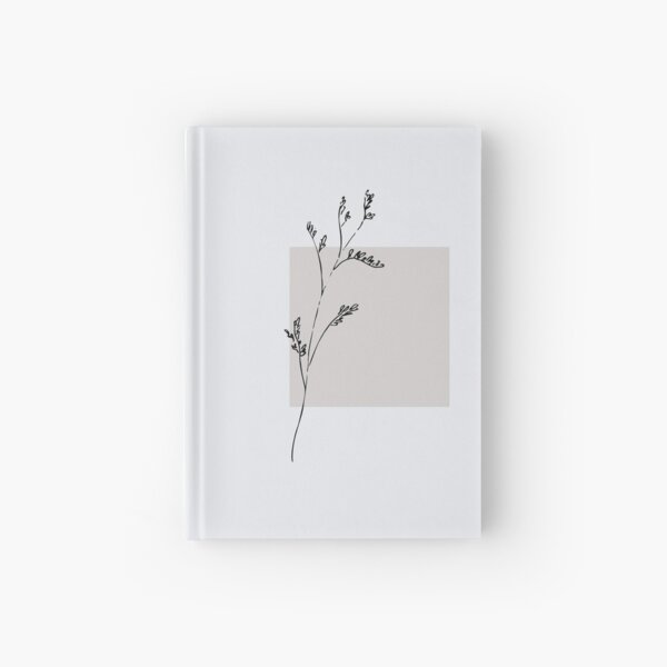 Cuaderno de tapa dura «Flores silvestres negras secas» de Levated |  Redbubble