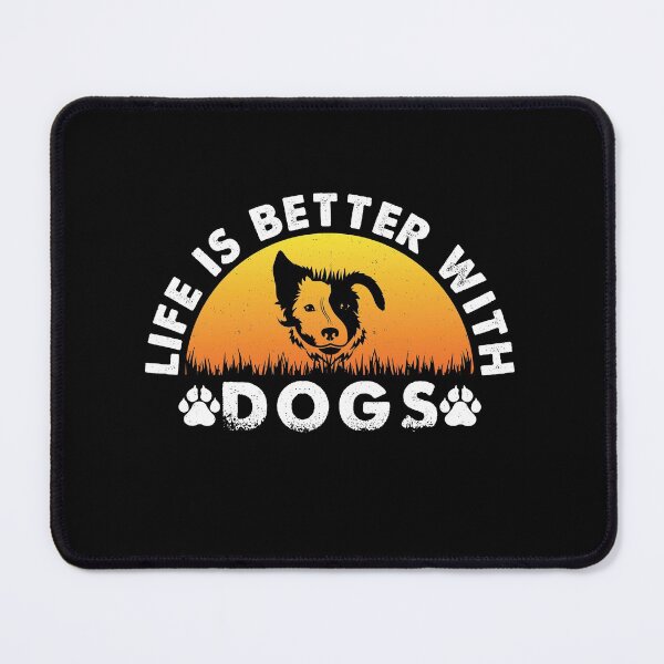 Item preview, Life Is Better with Dogs - Retro Vintage Cool Design Gift Idea for Dog Lovers designed and sold by Prince - Bestseller ★★★★★.