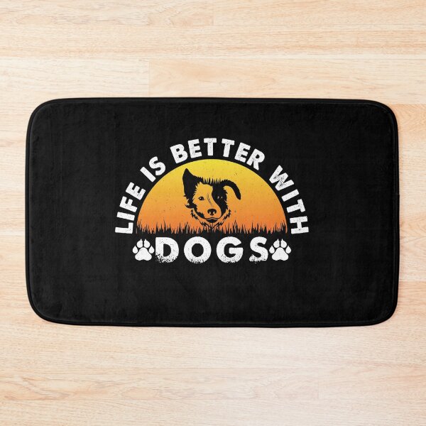 Item preview, Life Is Better with Dogs - Retro Vintage Cool Design Gift Idea for Dog Lovers designed and sold by Prince - Bestseller ★★★★★.