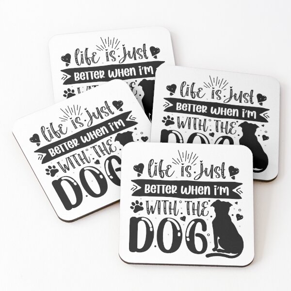 Item preview, Life Is Just Better with A Dog - Cool Design Gift Idea for Dog Lovers designed and sold by Prince - Bestseller ★★★★★.