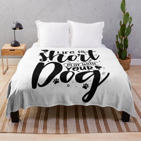 Item preview, Life Is Short Play with Your Dog - Cool Design Gift Idea for Dog Lovers designed and sold by Prince - Bestseller ★★★★★.