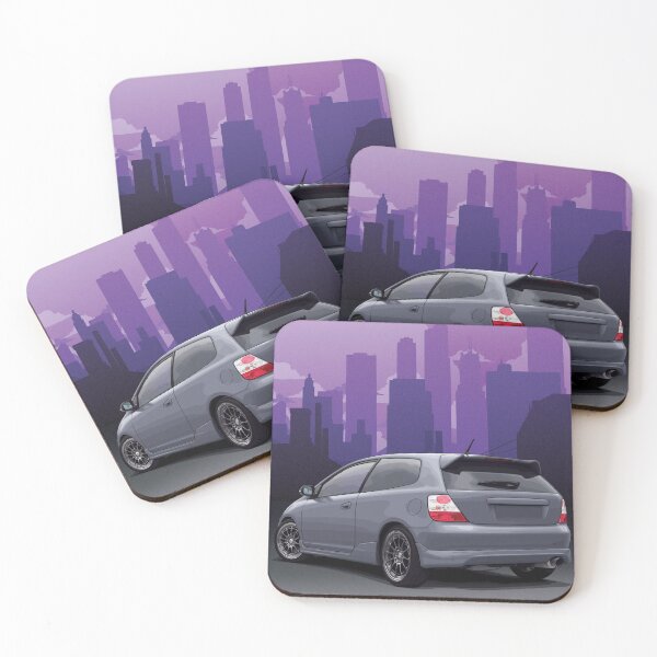 Item preview, Ep3 Civic illustration with cityscape background designed and sold by ArtyMotive.
