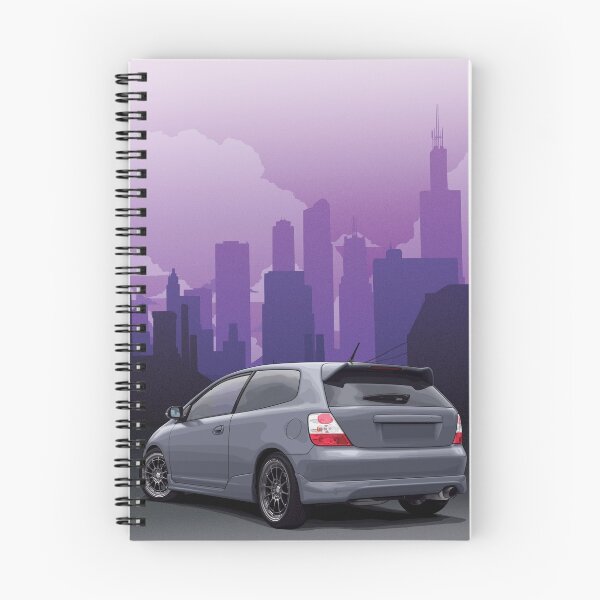 Item preview, Ep3 Civic illustration with cityscape background designed and sold by ArtyMotive.