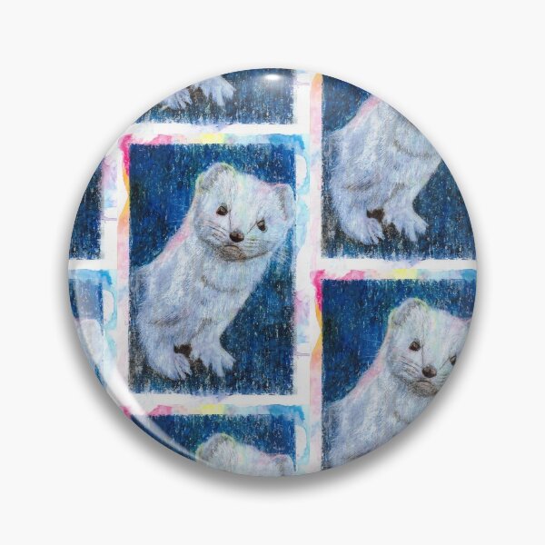 Item preview, Stoat - Hand Drawn Oil and Ink Portrait designed and sold by HRHildebrand.