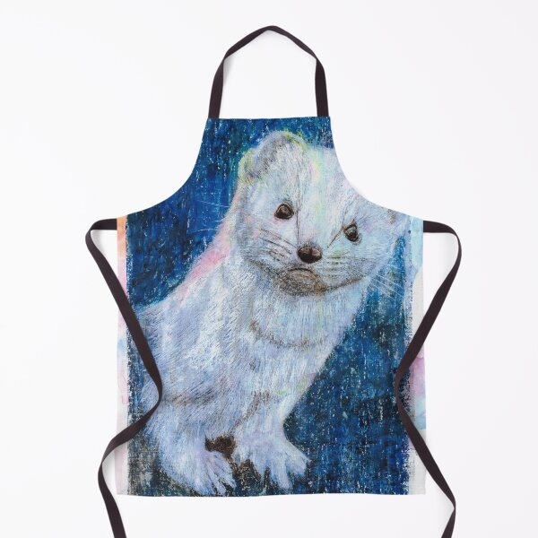 Item preview, Stoat - Hand Drawn Oil and Ink Portrait designed and sold by HRHildebrand.