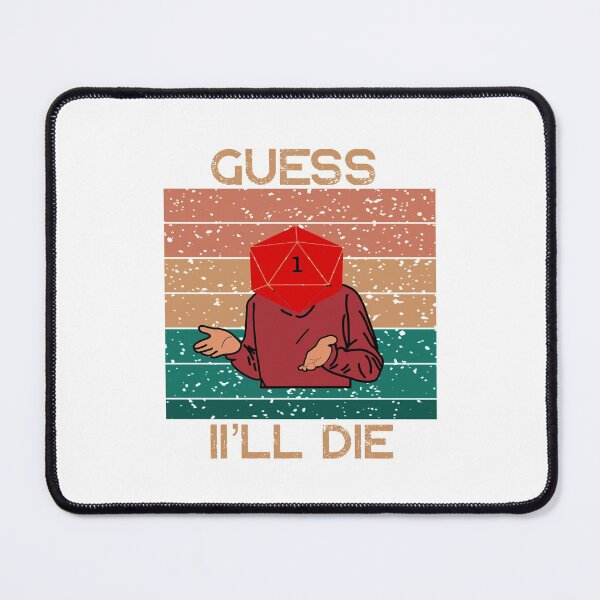 Item preview, Guess I’ll Die D20 Vintage Funny DnD Tabletop designed and sold by Desinger12.
