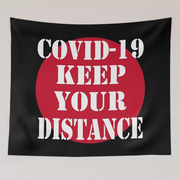 Item preview, Keep your distance drawing designed and sold by Blondiabshop.