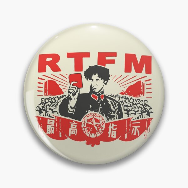 Item preview, RTFM - rtfm, IT Crowd Roy designed and sold by GeeksUnique.