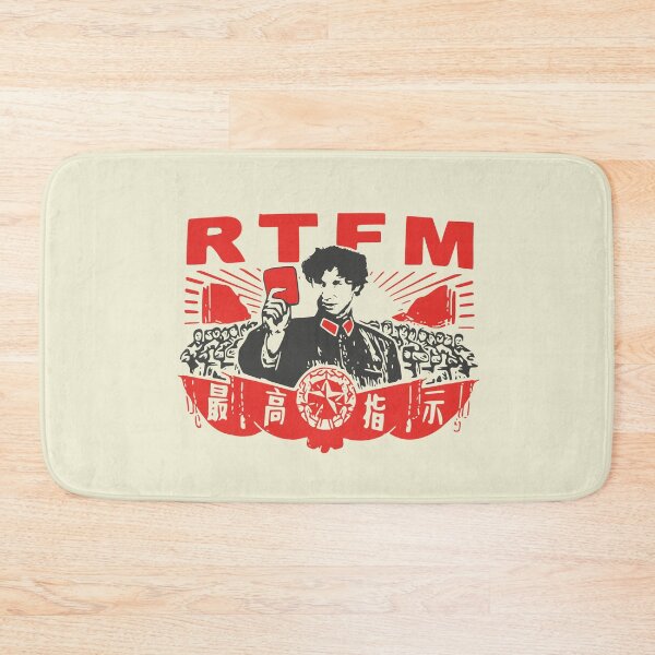Item preview, RTFM - rtfm, IT Crowd Roy designed and sold by GeeksUnique.