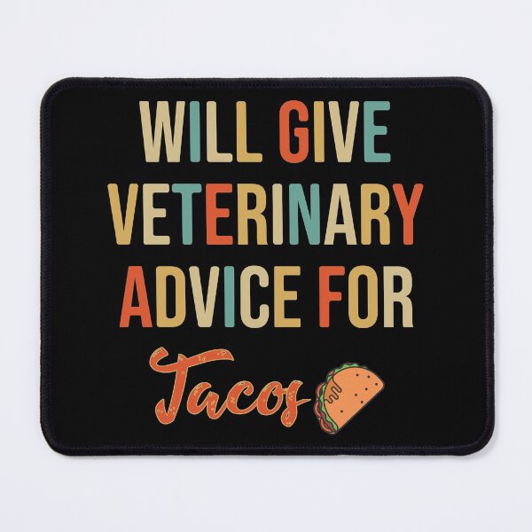 Item preview, veterinary nurse who loves tacos - vet receptionist designed and sold by Omochiroi.