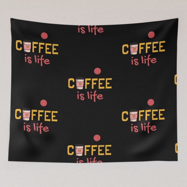 Item preview, Coffee is Life red moon designed and sold by FOSLIGHT.