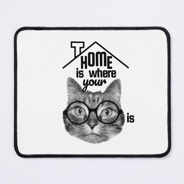Item preview, Home is where your cat is T-shirt design designed and sold by Purr95.