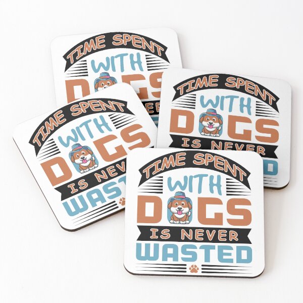 Item preview, Time Spent with Dogs Is Never Wasted - Cool Design Gift Idea for Dog Lovers designed and sold by Prince - Bestseller ★★★★★.