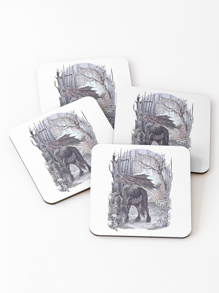 Thumbnail 1 of 5, Coasters (Set of 4), Nightmare designed and sold by diniez.
