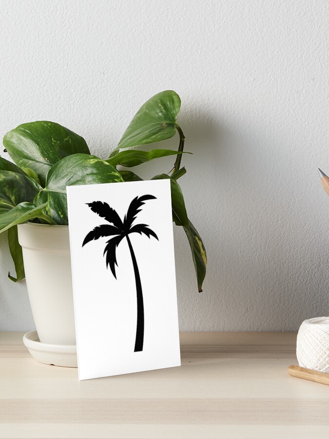 Palm Trees Illustration. Tropical Palm Trees Sticker for Sale by Natia  Tchelidze