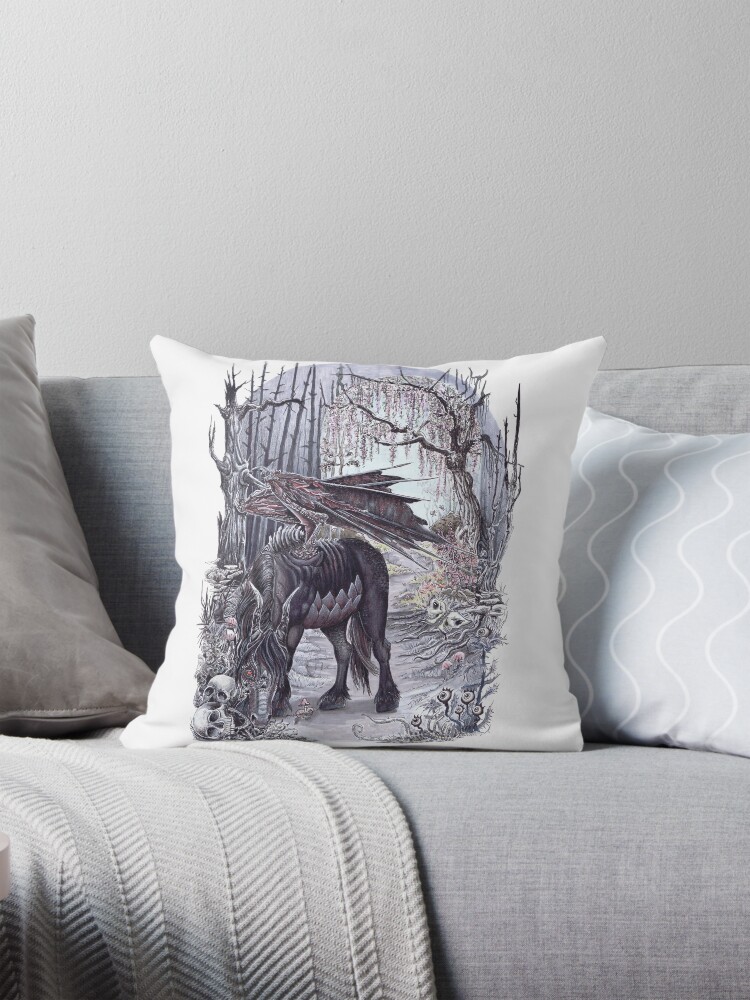 Thumbnail 1 of 4, Pillow, Nightmare designed and sold by diniez.