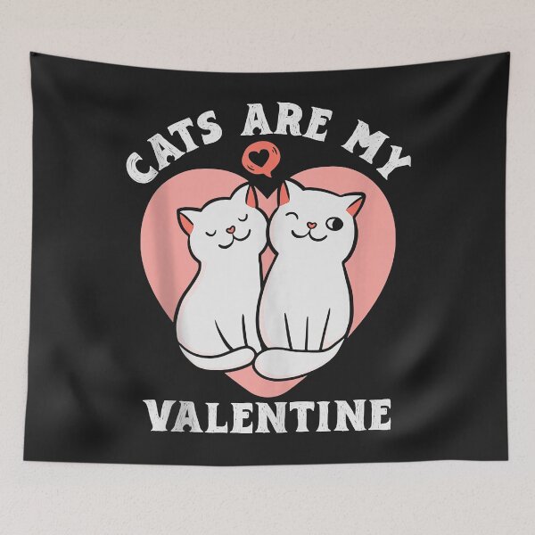 Item preview, Funny Cut Cats Couples Distressed Heart Lover Valentines Day designed and sold by romanl3.