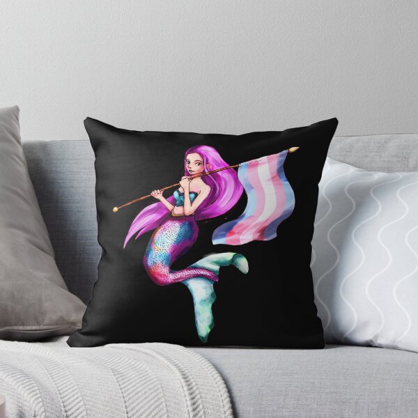 Item preview, Trans flag mermaid designed and sold by EllyBurg.