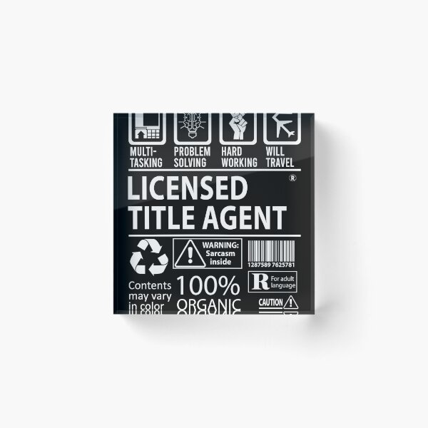 Item preview, Licensed Title Agent T Shirt - MultiTasking Certified Job Gift Item Tee designed and sold by oslandefren.