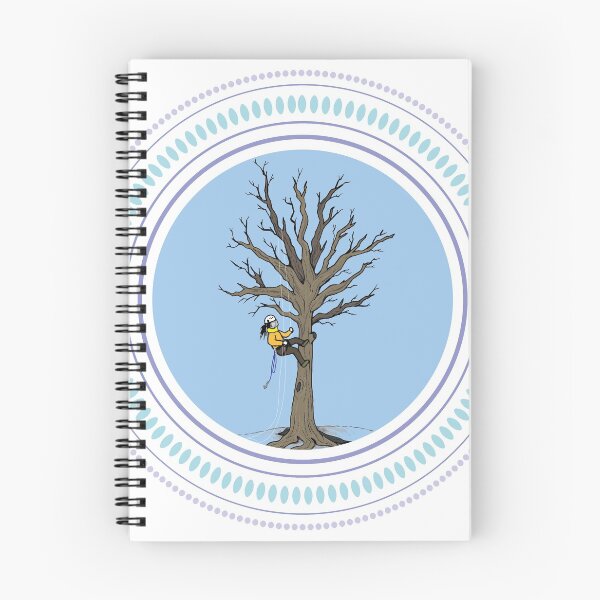 Item preview, Tree Climber design with blue patterns designed and sold by StephCarrDesign.