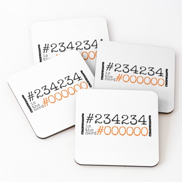 Item preview, #234234 is the nerd #00000 orange black  designed and sold by 40667ers.