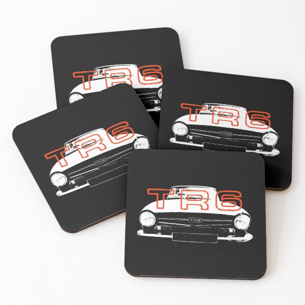 Item preview, Triumph TR6 1970s classic British sports car monoblock white with logo designed and sold by soitwouldseem.