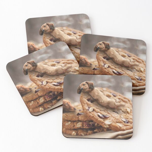 Item preview, Mini Dachshunds on Cookies  designed and sold by toppopin.