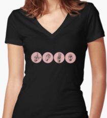 Love Women's Fitted V-Neck T-Shirt