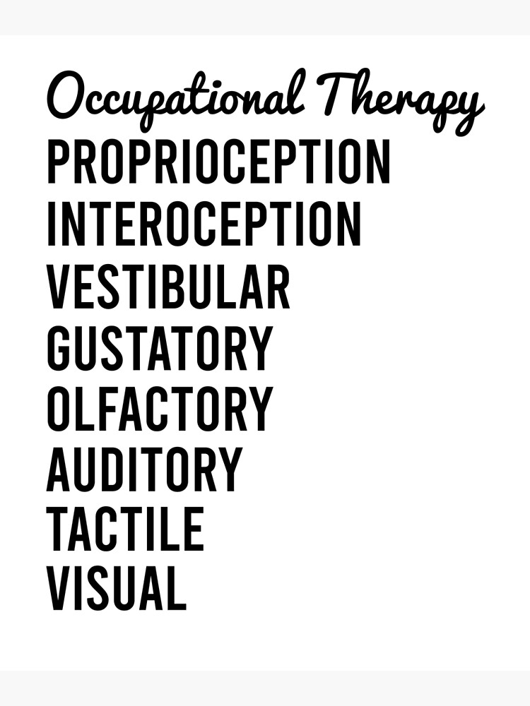 "Occupational Therapy Sensory Systems, Occupational Therapy, Pediatric