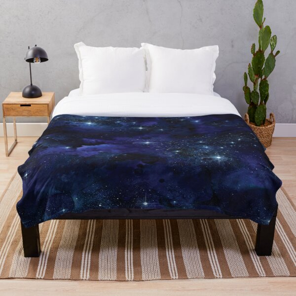 Artikelvorschau, Aquarell Sternenblauer Nachthimmel entworfen und verkauft von MagicalTexture.