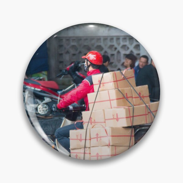 Item preview, Scooter in Hanoi with Boxes being carried designed and sold by Martin Berry Photography.