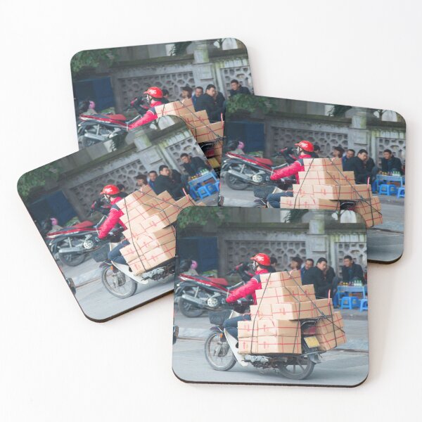 Item preview, Scooter in Hanoi with Boxes being carried designed and sold by Martin Berry Photography.