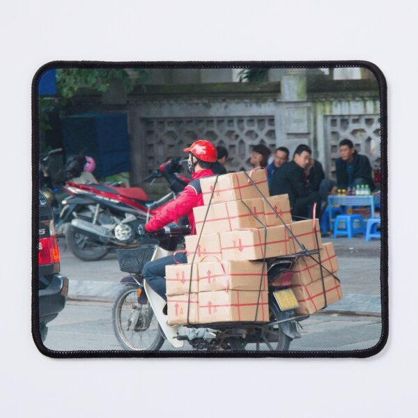 Item preview, Scooter in Hanoi with Boxes being carried designed and sold by Martin Berry Photography.