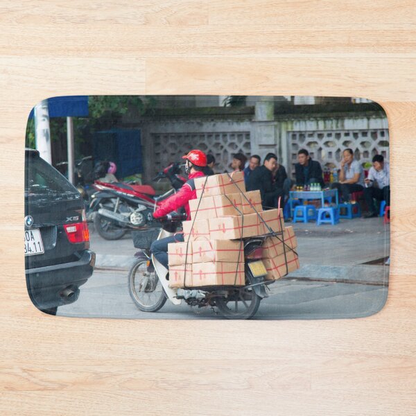 Item preview, Scooter in Hanoi with Boxes being carried designed and sold by Martin Berry Photography.