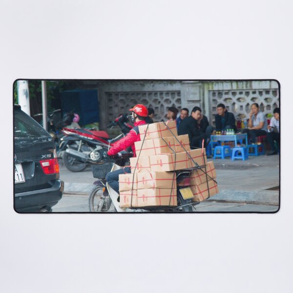 Item preview, Scooter in Hanoi with Boxes being carried designed and sold by Martin Berry Photography.