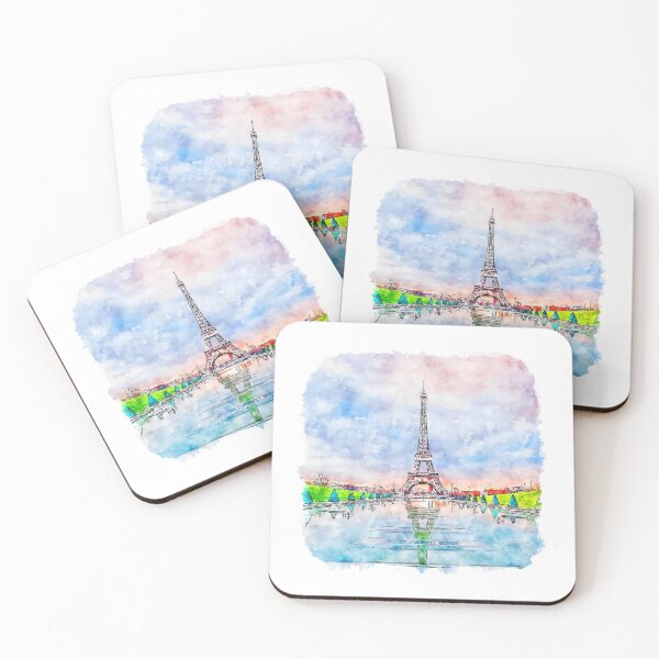 Item preview, Eiffel Tower Paris - Watercolour designed and sold by WilliamsonMedia.