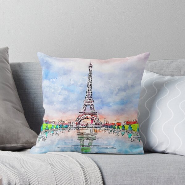 Artikelvorschau, Eiffelturm Paris - Aquarell entworfen und verkauft von WilliamsonMedia.