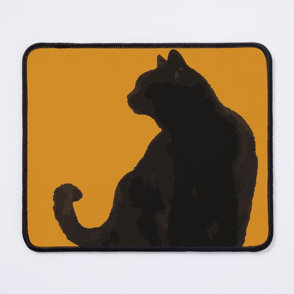 Item preview, Black Cat Elegant Profile Minimalist Silhouette designed and sold by taiche.