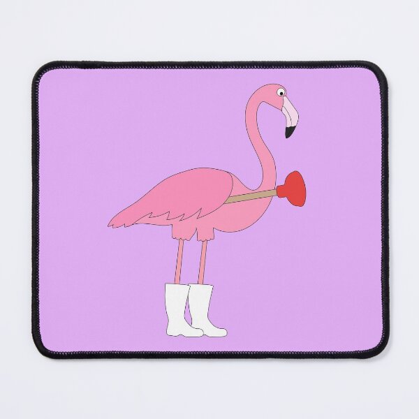 Item preview, Flamingo Plumber on Purple designed and sold by Digitaldingo.