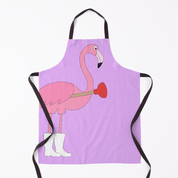 Item preview, Flamingo Plumber on Purple designed and sold by Digitaldingo.