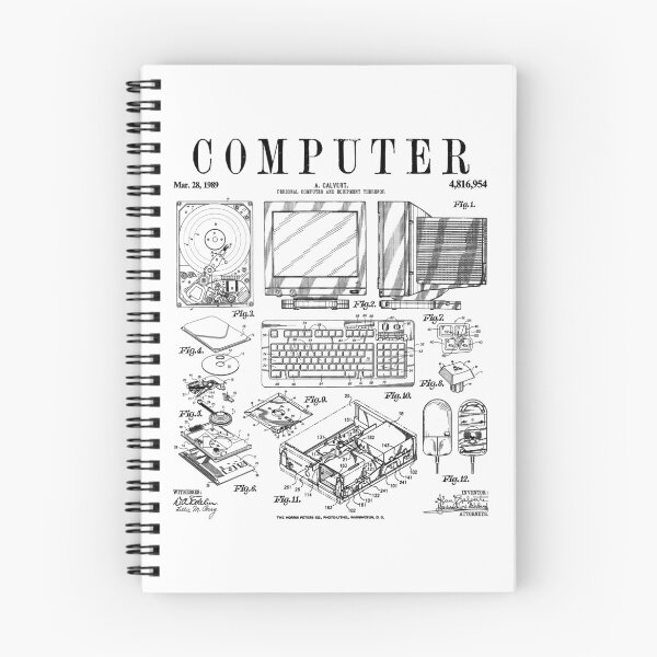 Item preview, Computer Gamer Geek Vintage IT PC Hardware Patent Print designed and sold by GrandeDuc.