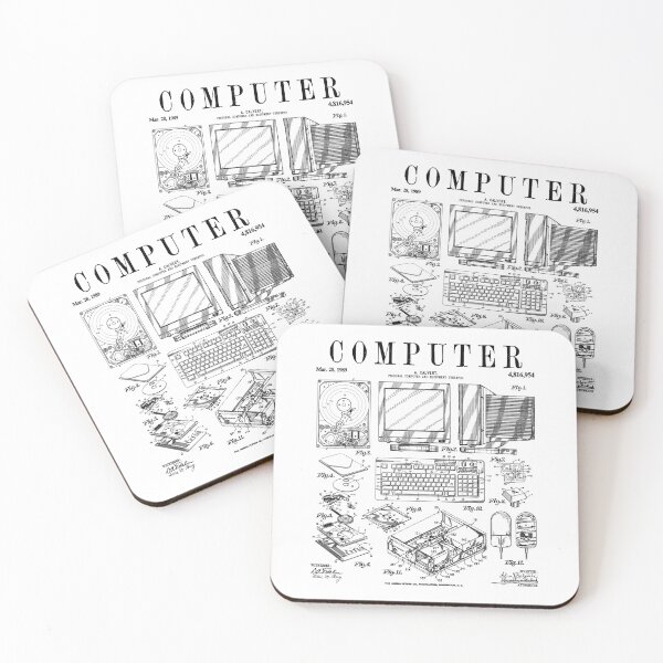 Item preview, Computer Gamer Geek Vintage IT PC Hardware Patent Print designed and sold by GrandeDuc.