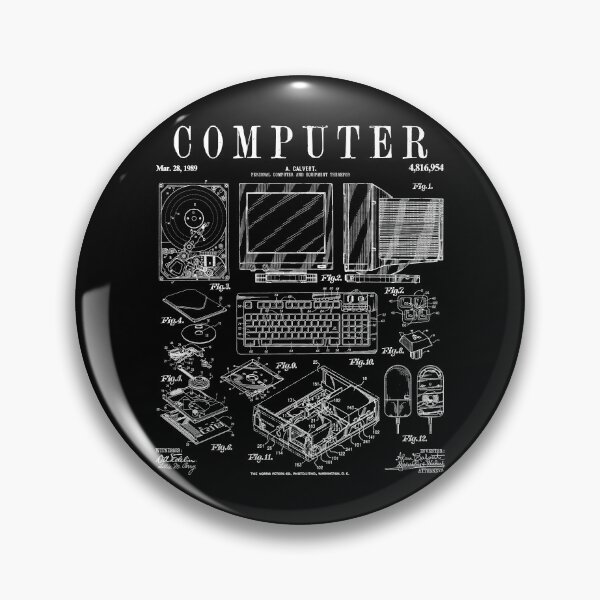 Item preview, Computer Gamer Geek Vintage IT PC Hardware Patent Print designed and sold by GrandeDuc.