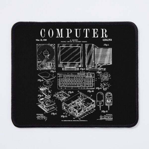 Item preview, Computer Gamer Geek Vintage IT PC Hardware Patent Print designed and sold by GrandeDuc.