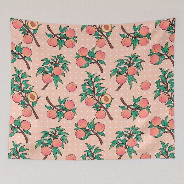 Item preview, Peach Branches Pattern designed and sold by MadeByBeata.