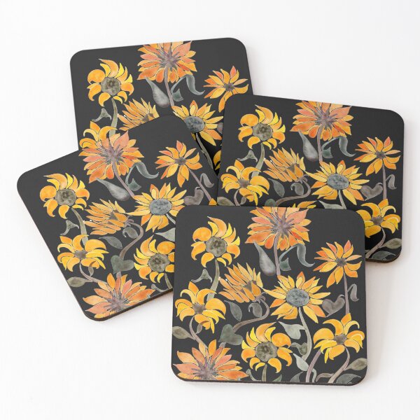 Item preview, Sunflower Watercolor – Yellow & Black Palette Classic designed and sold by sf7evel.