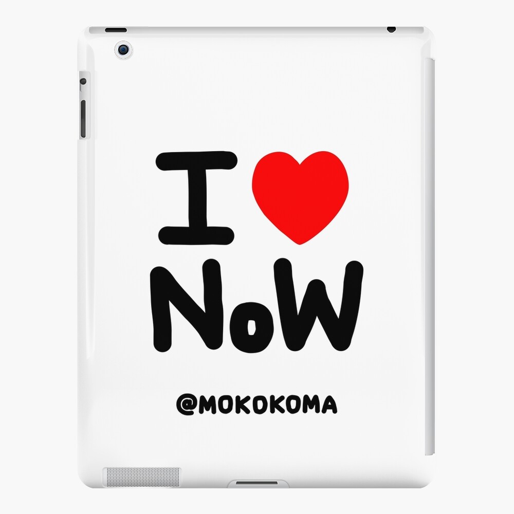 I LOVE NoW (Black Text) iPad Case & Skin